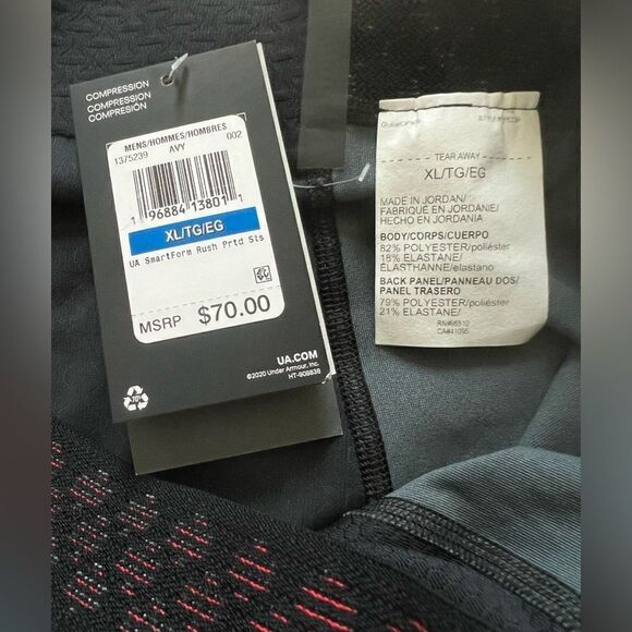 Under Armour Rush SmartForm Printed Compression Shorts - Picture 8 of 10